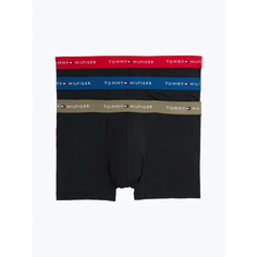 Трусы TOMMY HILFIGER, комплект из 3 шт., размер L, Dp Indgo/Prm Rd/Utlty Olv