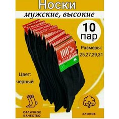 Носки , размер 41/42, черный Без бренда