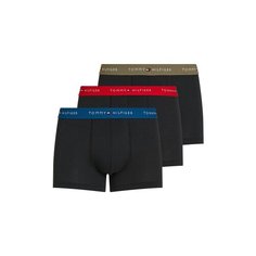 Трусы TOMMY HILFIGER, комплект из 3 шт., размер XXL, Dp Indgo/Prm Rd/Utlty Olv