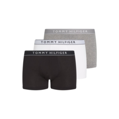 Трусы TOMMY HILFIGER, комплект из 3 шт., размер XL, серый/белый/черный