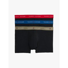 Трусы TOMMY HILFIGER, комплект из 3 шт., размер XL, Dp Indgo/Prm Rd/Utlty Olv
