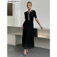 Платье EMBERENS Весна-лето 2025, размер L, черный