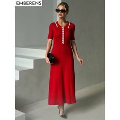 Платье EMBERENS Весна-лето 2025, размер M, красный