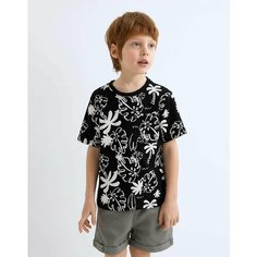 Футболка Gloria Jeans, размер 12-24мес/92, черный