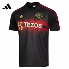 Футболка adidas Новая футбольная футболка "Манчестер Юнайтед" специального выпуска 2025/26, 1 шт., размер L, черный