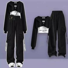 Комплект верхней одежды , размер XS, black No Brand