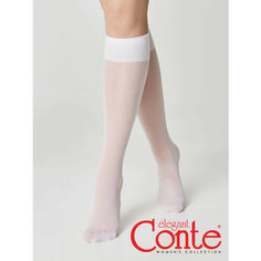 Гольфы Conte elegant, комплект, 40 den, 2 пары, размер 23-25(36-39), белый