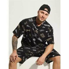 Костюм спортивный LOVETEX.STORE Базовая коллекция, размер 56-58, черный