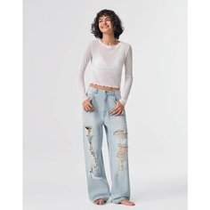 Джинсы багги Gloria Jeans, размер 46/170, голубой