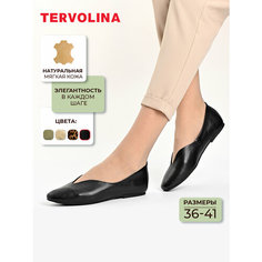 Балетки TERVOLINA, размер 39, черный
