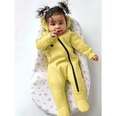 Комбинезон Stylish Baby Весна 2025, размер 62, желтый