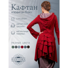 Кардиган RADIVASKA Фэнтази, размер L (46), , бордовый, красный, коричневый