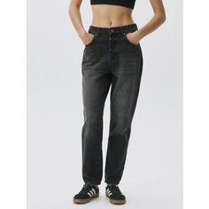 Джинсы мом Sela 404 Mom Fit, размер L INT, темно-серый деним