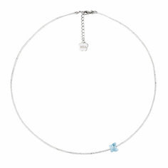 Колье Hola Jewelry, длина 40 см, голубой