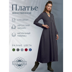 Платье RADIVASKA Boho / Бохо, размер XXL (50), темно-серый