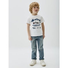 Джинсы Sela Straight fit, размер 92, голубой индиго