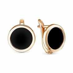 Серьги JEWELIN, красное золото, 585 проба, оникс