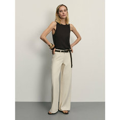 Джинсы широкие Zarina wide leg, размер XL (RU 50), ванильный