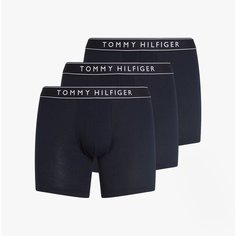 Трусы TOMMY HILFIGER, комплект из 3 шт., размер XL, темно-синий