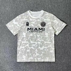 Футболка A BATHING APE Кобрендовая камуфляжная футбольная футболка Miami International 2025/26, 1 шт., размер XL, белый