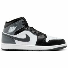 Кроссовки Jordan Air Jordan 1, размер 9 US, черный, белый, серый
