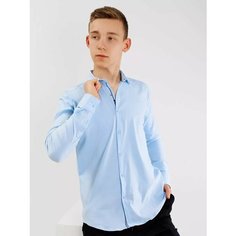 Школьная рубашка Соль&Перец, размер 152, голубой