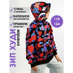 Худи Соль&Перец, размер 140/146, фиолетовый, голубой, зеленый, черный