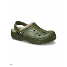 Сабо Crocs Baya lined, размер M10/W12 US, зелeный