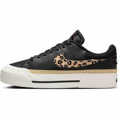 Кеды NIKE Court Legacy Lift, полнота F, размер 7.5 US, черный