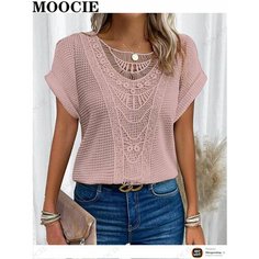 Поло MOOCIE, размер L, розовый, розовый