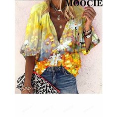 Блуза MOOCIE Весна-лето 2025, размер 3XL, мультиколор