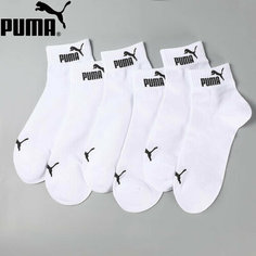 Носки PUMA, комплект, 6 пар, размер 39/42, white