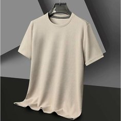 Футболка, размер XXXL, молочный Нет бренда