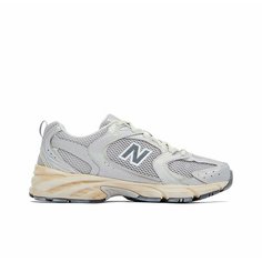 Кроссовки New Balance 530, полнота D, размер 38 EU, бежевый, мультиколор, серый