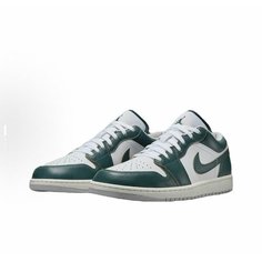 Кроссовки NIKE Air Jordan 1 Low, размер 27 СМ, зеленый/белый