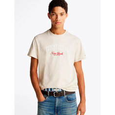 Футболка Tommy Jeans, 1 шт., размер XXL, бежевый