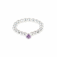 Кольцо Hola Jewelry, кристаллы Swarovski, размер 17, фиолетовый