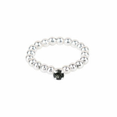 Кольцо Hola Jewelry, кристаллы Swarovski, размер 17, черный