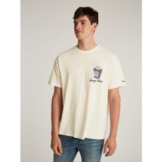 Футболка Tommy Jeans, размер XXL, белый