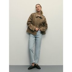 Джинсы мом Zarina mom fit, размер XL (RU 50), ультра светлый индиго