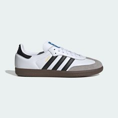 Кроссовки adidas Originals Samba OG, размер 7 UK, белый/черный/серый