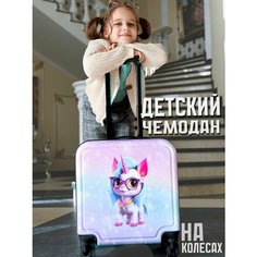Чемодан , ручная кладь, 40х45х23 см, красный Чемоданкин