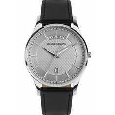 Наручные часы JACQUES LEMANS, черный, серебряный