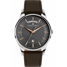 Наручные часы JACQUES LEMANS, коричневый