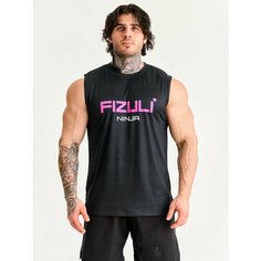 Майка спортивная FIZULI, размер L, розовый, черный