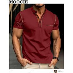 Футболка MOOCIE, размер L, бордовый