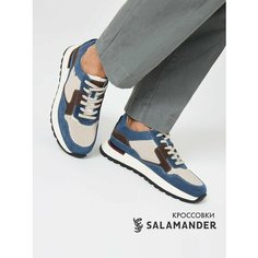 Кроссовки Salamander Весна-лето 2025, полнота 6 (RU)/ на среднюю стопу, размер 40, бежевый/синий