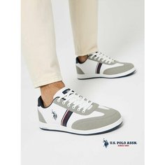 Кеды U.S. POLO ASSN. Весна-лето 2025, полнота 6 (RU)/ на среднюю стопу, размер 40, белый