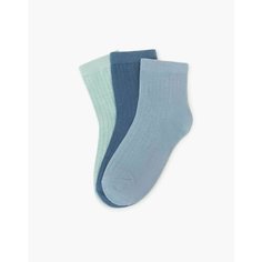 Носки Gloria Jeans 3 пары, размер 2-4г (24-26), зеленый/синий