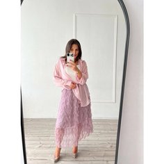 Блуза WhiteRoom, размер 42-48, рoзовый